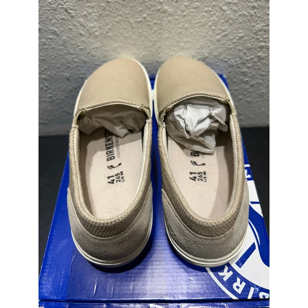 Birkenstock Oswego Textile Sandcastle Beige EU 41 US L10 M8 Mens Womens